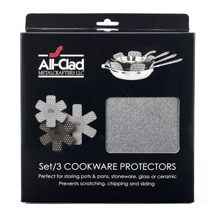 AllClad 3 Piece Pro Cookware Protector Set & Reviews Wayfair